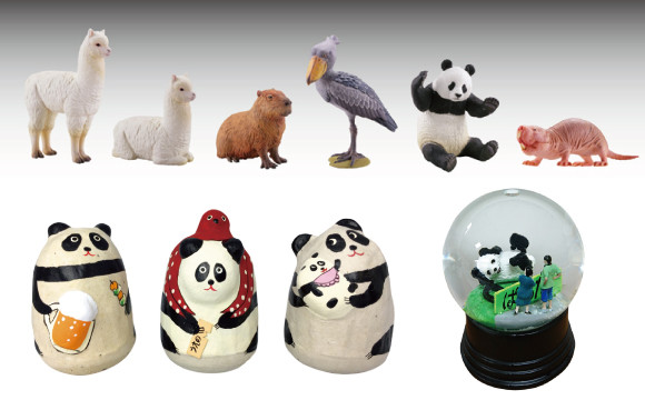 熊貓等象徵上野的玩偶。「上野LAND」名產好可愛 上野、