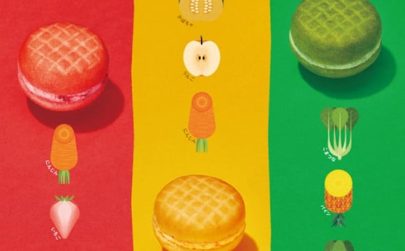 Mister Donut與Tanita共同開發！色彩鮮豔的蔬菜甜甜圈「Vege Pop」 油炸圈餅、甜點、