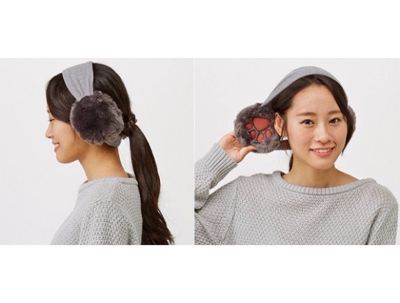 被貓咪手掌夾住的耳罩登場！Felissimo貓部「ㄉㄨㄞㄉㄨㄞ肉球耳罩」 貓、