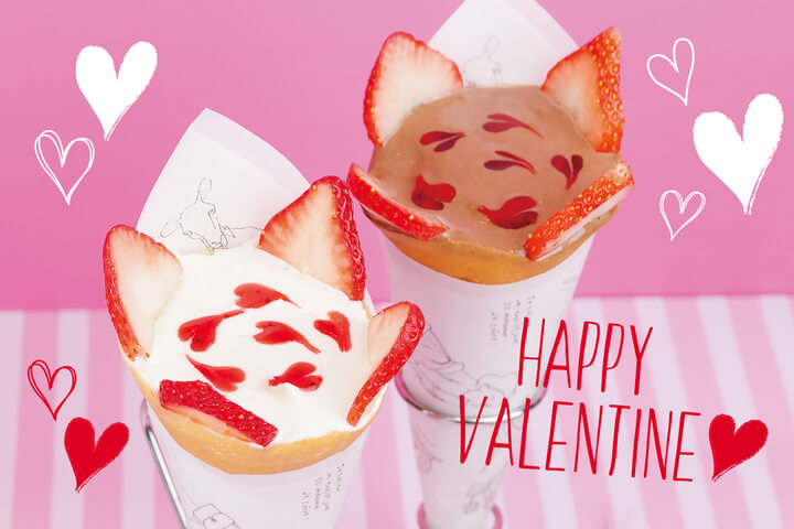 「MOMI＆TOY’S」拉花風可麗餅 於情人節限定販售 可麗餅、在原宿、