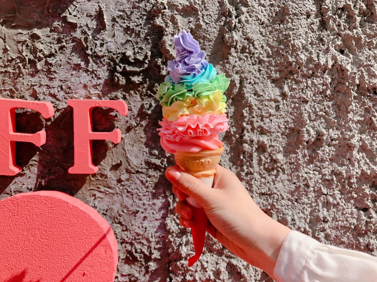於原宿・竹下通引發話題的新甜點「彩虹霜淇淋」報導！ MOSHIMOSHIBOX、在原宿、甜點、
