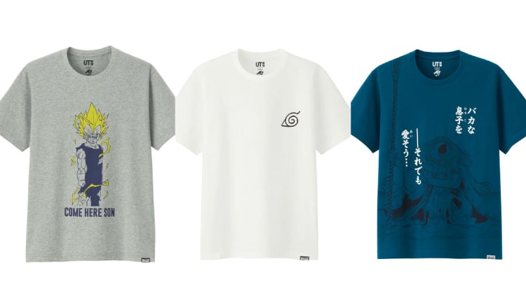 七龍珠、火影忍者、航海王的各個名場面在「UT」上復活！日本UNIQLO門市開賣 七龍珠、火影忍者、航海王、