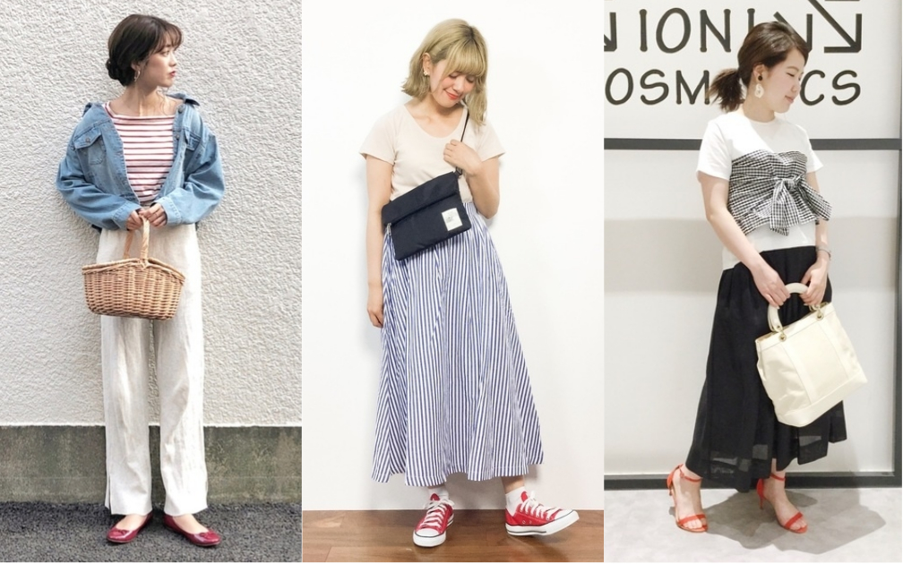 日本女生的夏日秘密武器！用一雙紅鞋讓穿搭存在感大增吧 