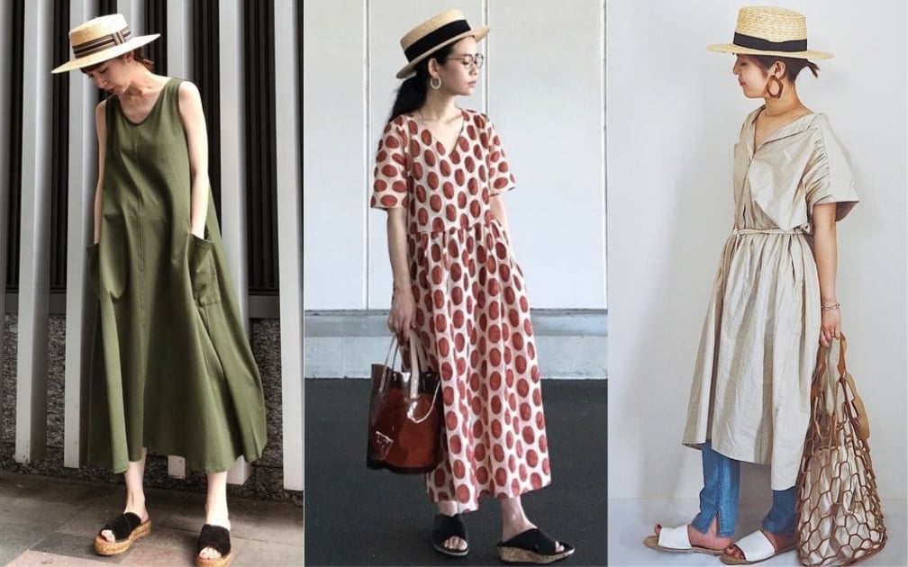穿搭也要放暑假！快看日本女生如何運用草帽+洋裝的組合 