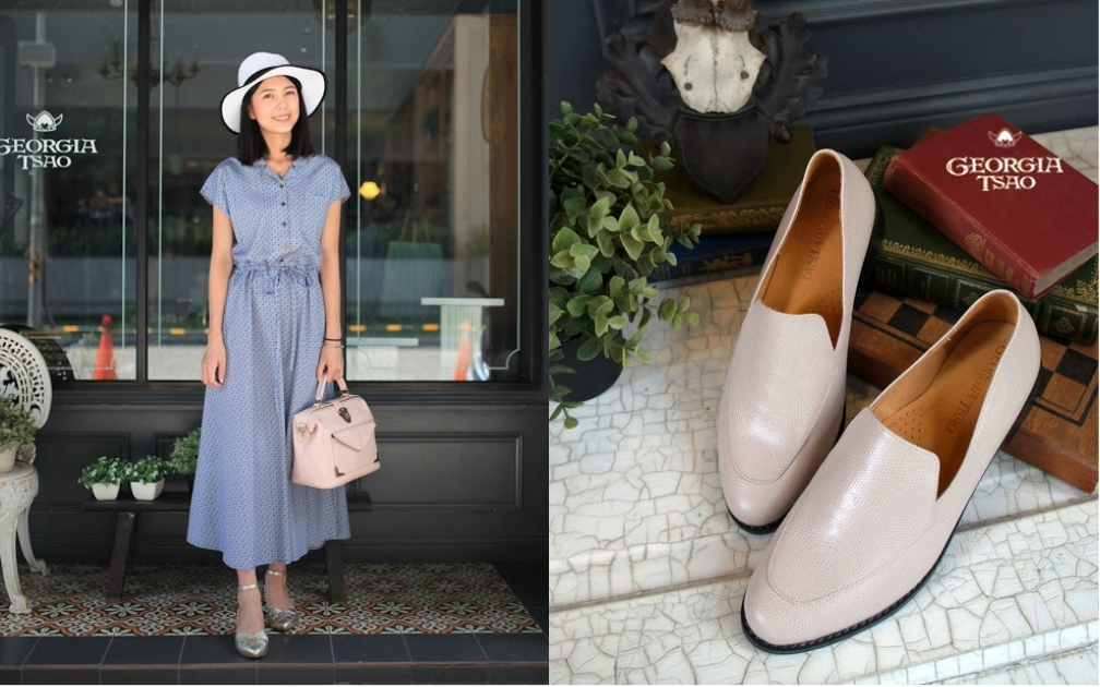 翻玩復古元素，用GEORGIA TSAO的衣履組合出經典年代風情 