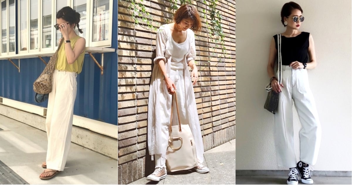 換個顏色氛圍大不同！想改造日常穿搭先從選擇白色牛仔褲開始 