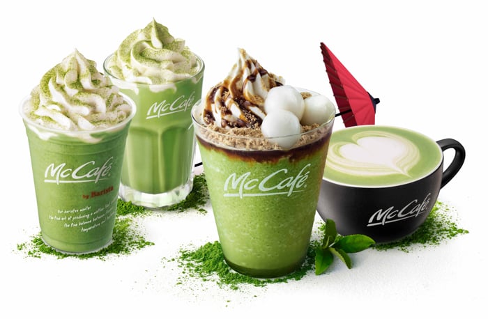 日本麥當勞推出期間限定抹茶拿鐵和冰沙等4款商品發售 抹茶_、麥當勞、