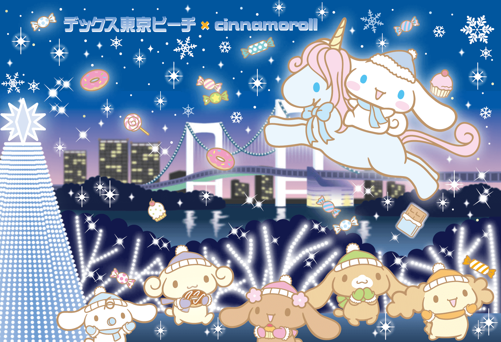 大耳狗咖啡廳與燈展登場！東京台場聖誕節活動「DECKS 東京 Beach 2018冬」 在台場、大耳狗、燈飾、