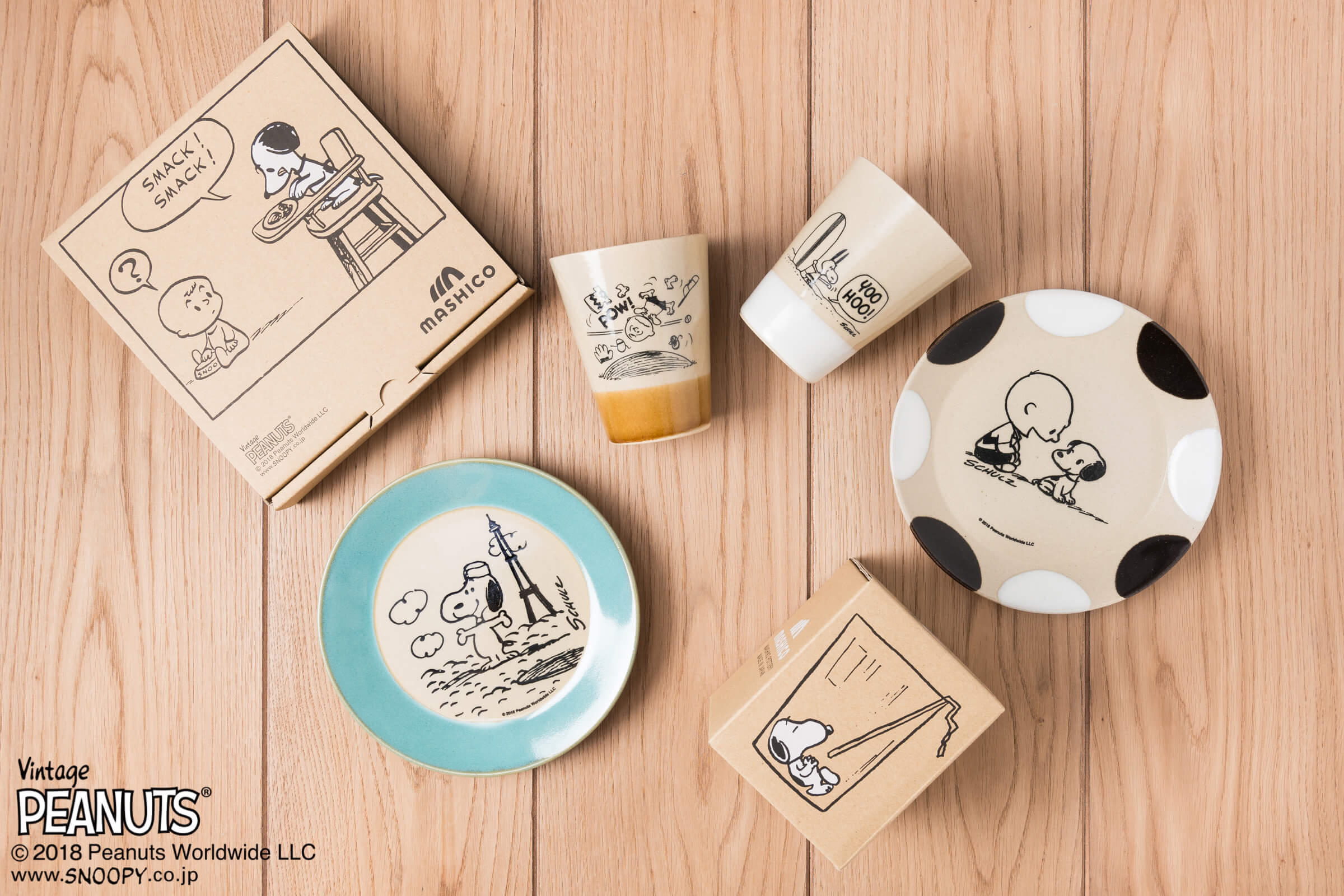 日本傳統工藝「益子焼」與史努比合作！餐具系列登場 snoopy_、