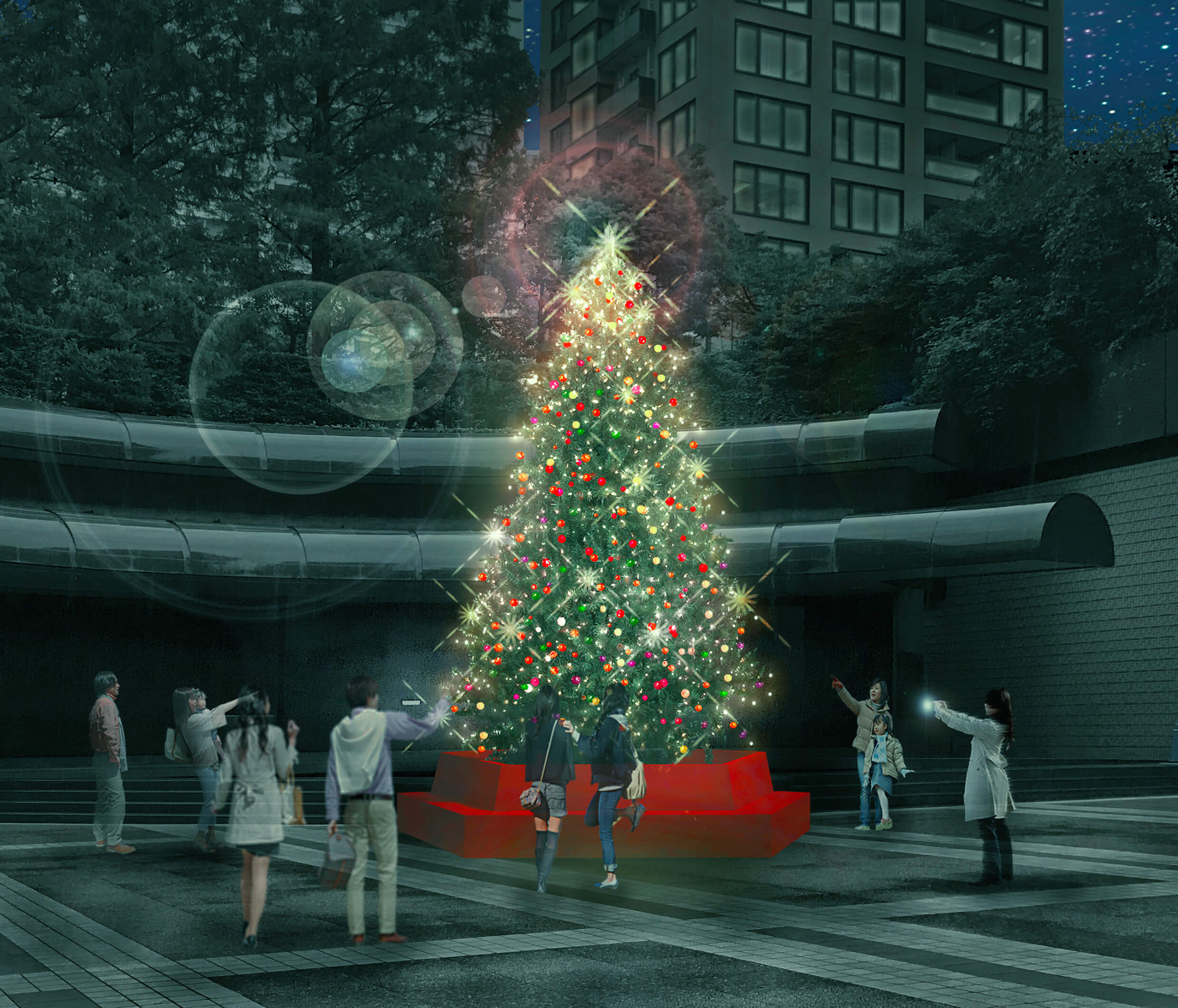 Ark Hills也登場杉樹的聖誕樹！舉辦「ARK HILLS CHRISTMAS 2018」 ARK HILLS_、聖誕節、