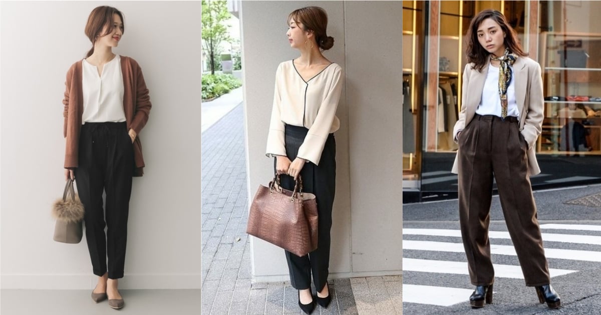 6套不再無聊的通勤「西裝褲穿搭」，符合上班日標準的印象造型參考 職女子、職場、時尚、穿搭