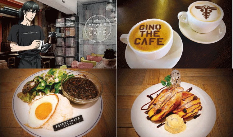 紀念《PSYCHO-PASS心靈判官》劇場版的公開 聯名咖啡廳「GINO THE CAFÉ」於Tower Records展開 PSYCHO-PASS心靈判官、合作、表參道、
