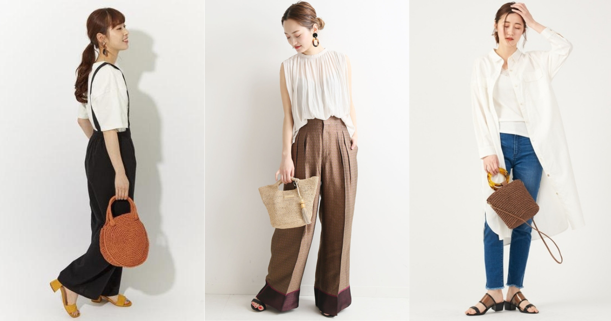 藤編包就是夏天的包款代表！輕鬆打造日系女孩的日常穿搭 