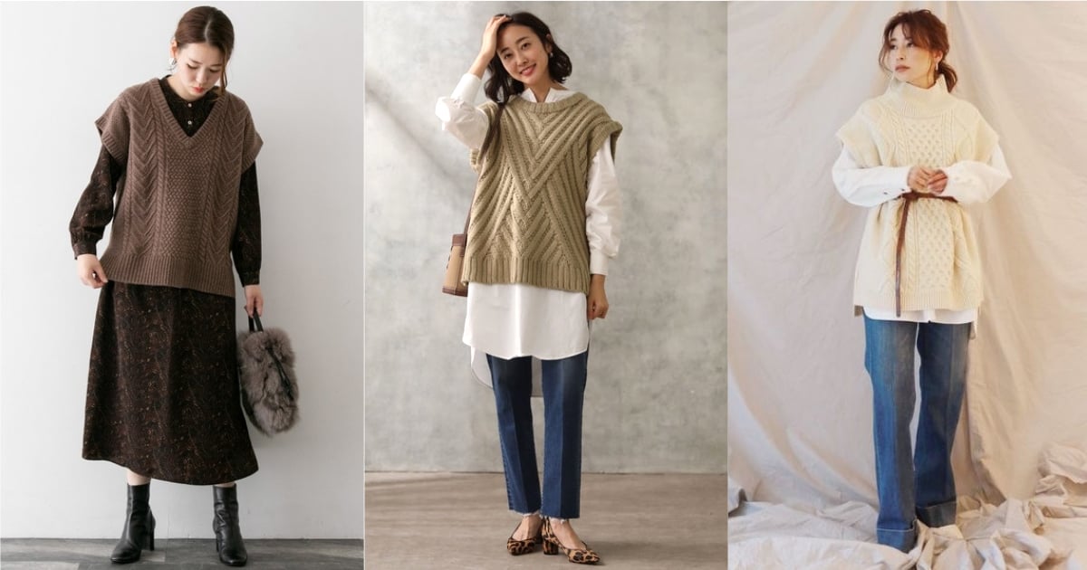 針織背心當紅款式別挑錯！Oversized 落肩設計讓穿搭更有時髦的層次感受 