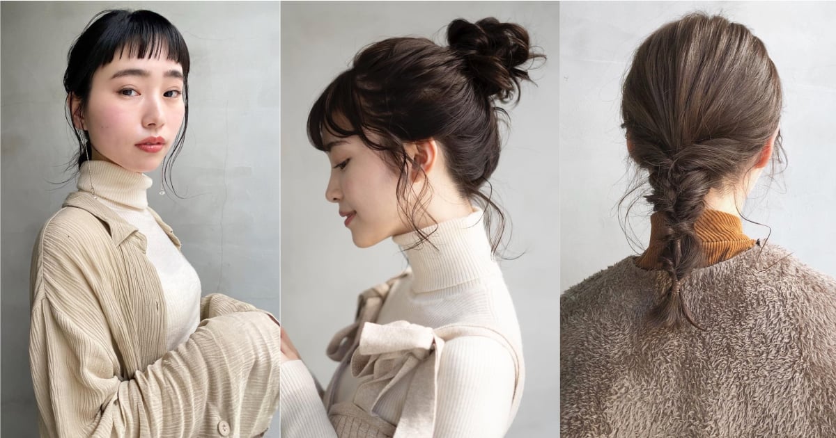 頭髮盤起造型更加分！3個綁法學起來簡單營造好會穿搭的日系印象 